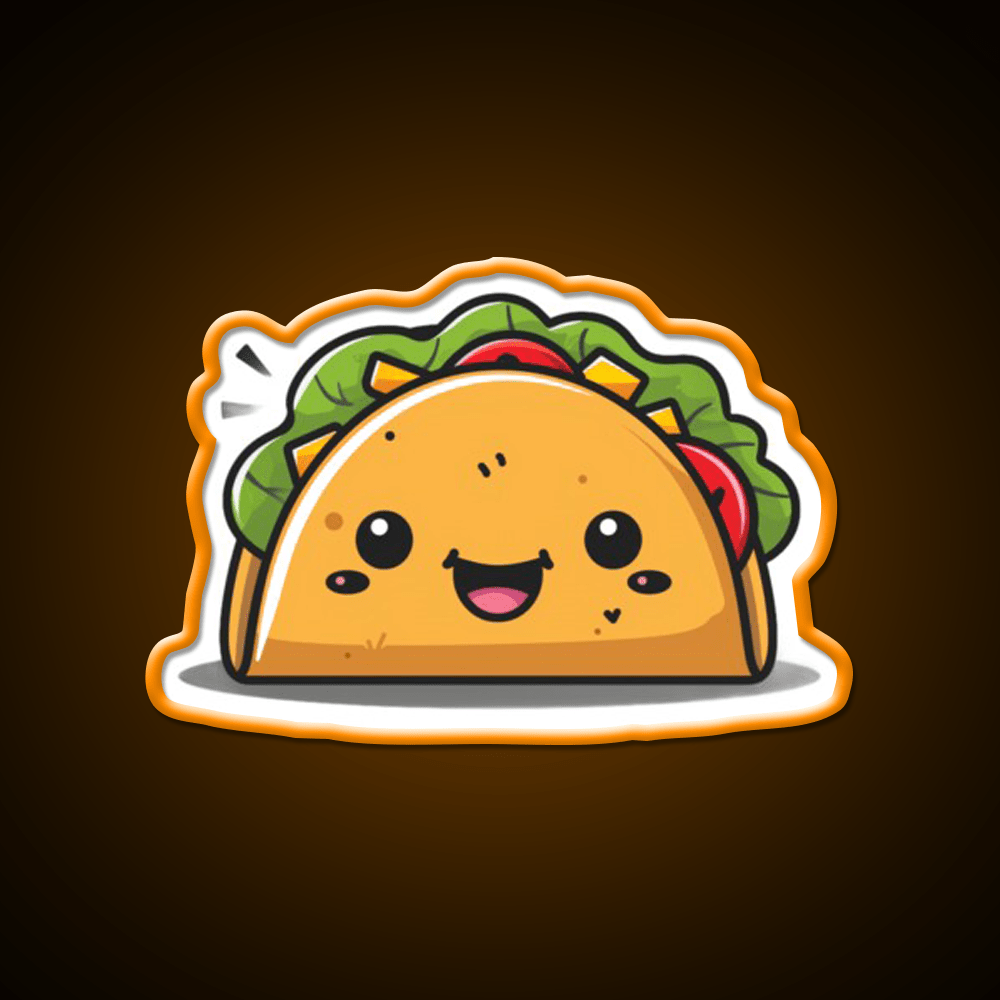 Cute Taco Led Neon Sign Mexican Food Sign Kitchen Sign Rgb Color - Shineneon