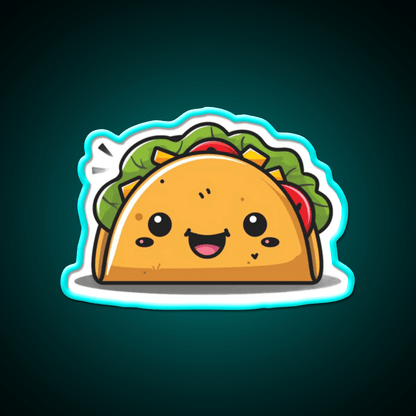 Cute Taco Led Neon Sign Mexican Food Sign Kitchen Sign Rgb Color - Shineneon