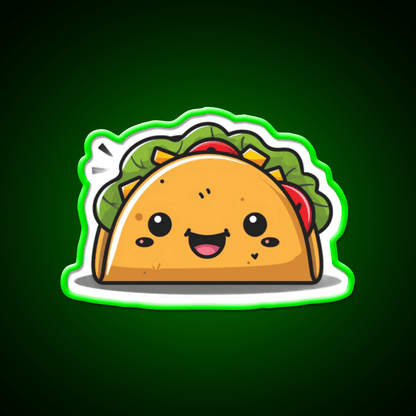 Cute Taco Led Neon Sign Mexican Food Sign Kitchen Sign Rgb Color - Shineneon