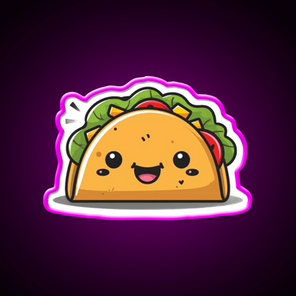 Cute Taco Led Neon Sign Mexican Food Sign Kitchen Sign Rgb Color - Shineneon