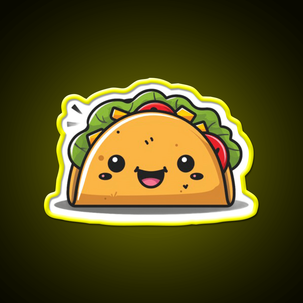 Cute Taco Led Neon Sign Mexican Food Sign Kitchen Sign Rgb Color - Shineneon