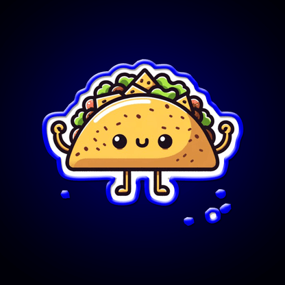 Cute Taco Led Neon Sign Mexican Food Sign Rgb Color - Shineneon