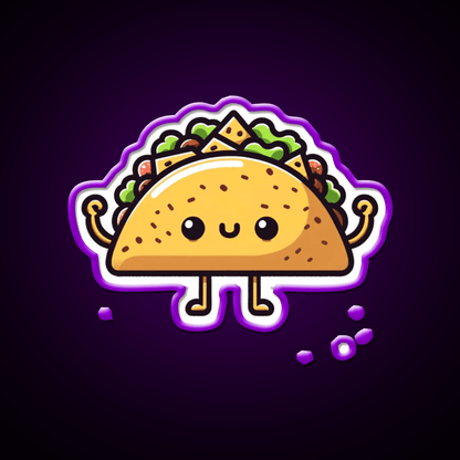 Cute Taco Led Neon Sign Mexican Food Sign Rgb Color - Shineneon