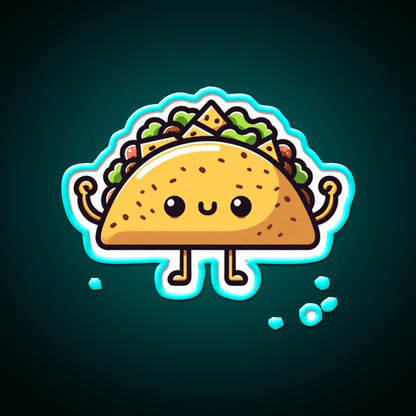 Cute Taco Led Neon Sign Mexican Food Sign Rgb Color - Shineneon