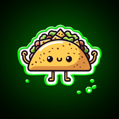 Cute Taco Led Neon Sign Mexican Food Sign Rgb Color - Shineneon
