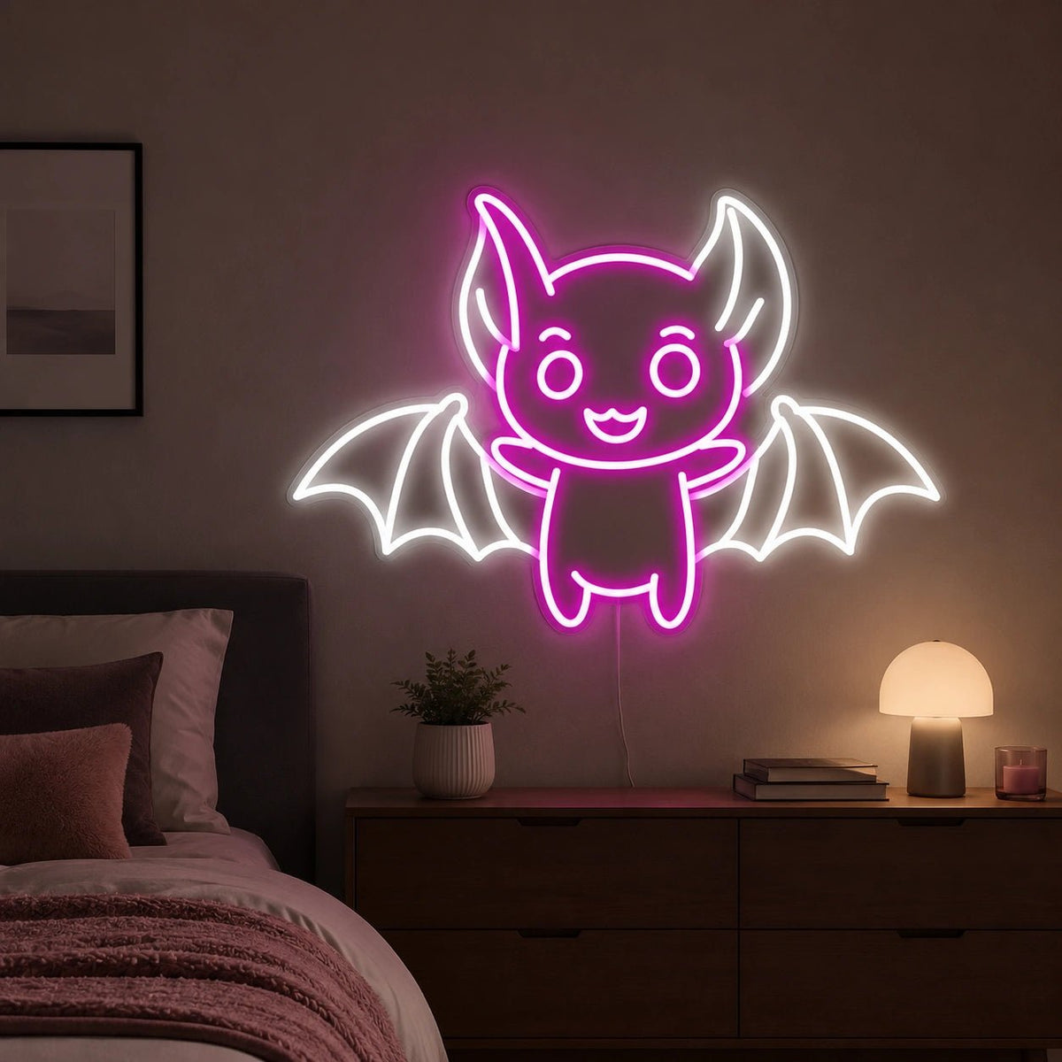 Cute Vampire Bat LED Neon Sign - Shineneon