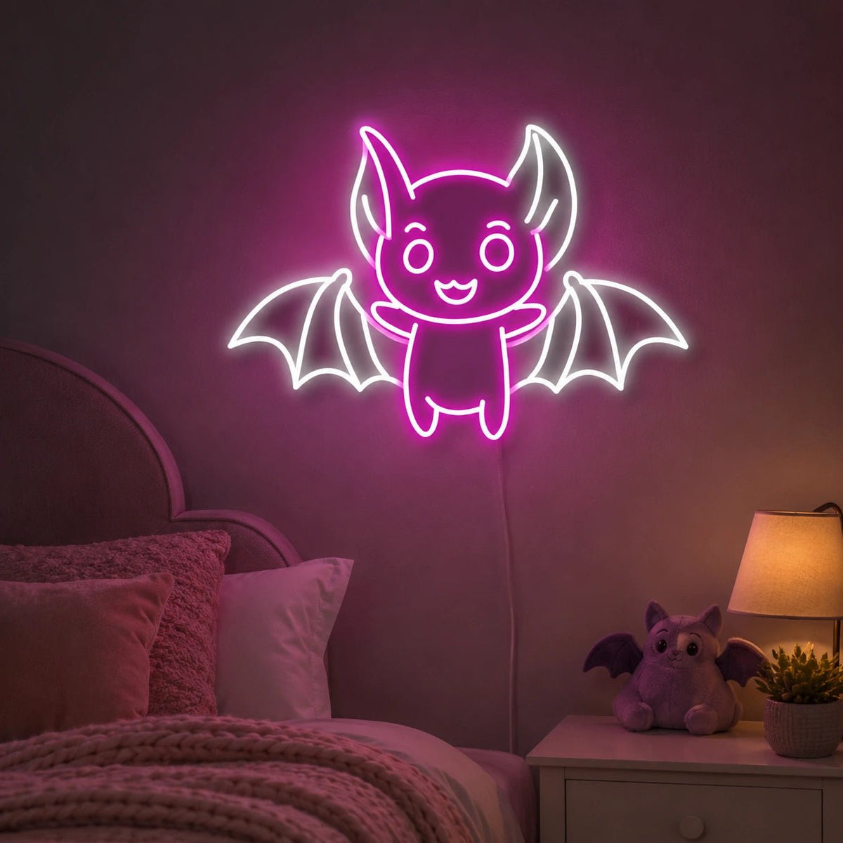Cute Vampire Bat LED Neon Sign - Shineneon
