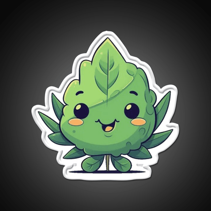Cute Weed Nug Hemp Inspired Green Leaf Led Neon Sign Rgb Color - Shineneon