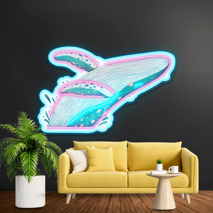 Cute Whale Neon Signs For Custom Neon Signs