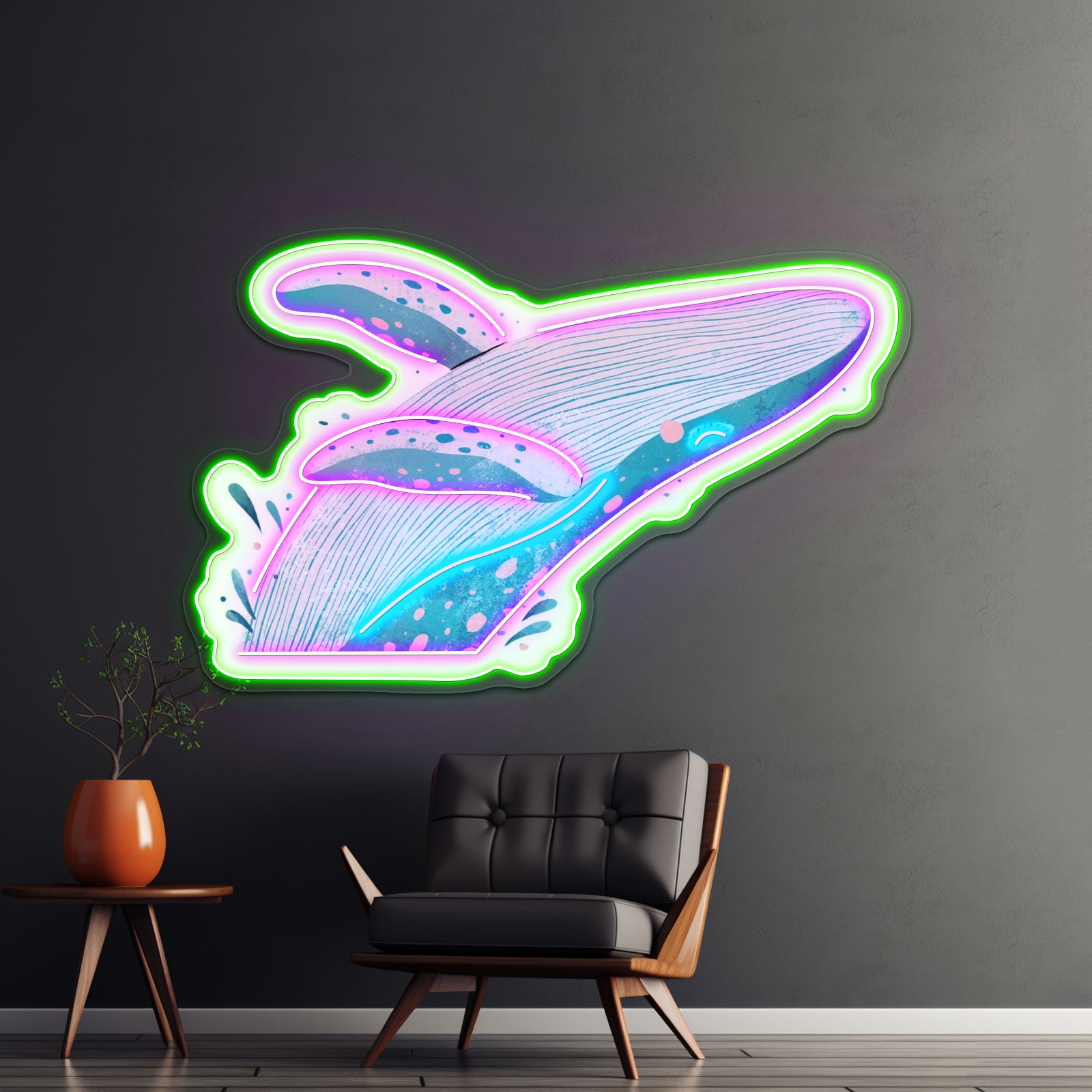 Cute Whale Neon Signs For Custom Neon Signs