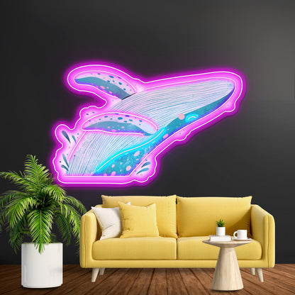 Cute Whale Neon Signs For Custom Neon Signs