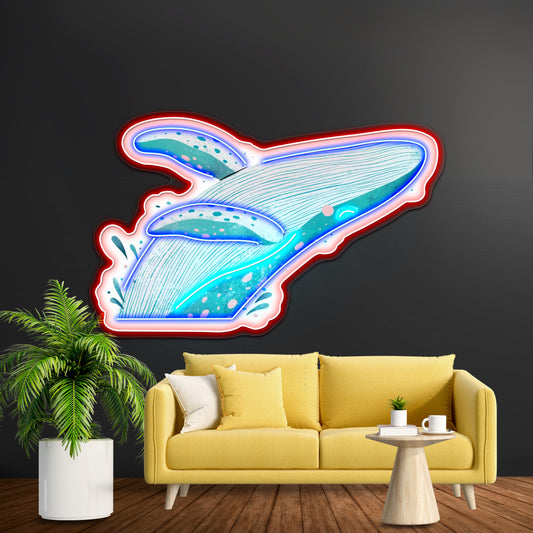 Cute Whale Neon Signs For Custom Neon Signs