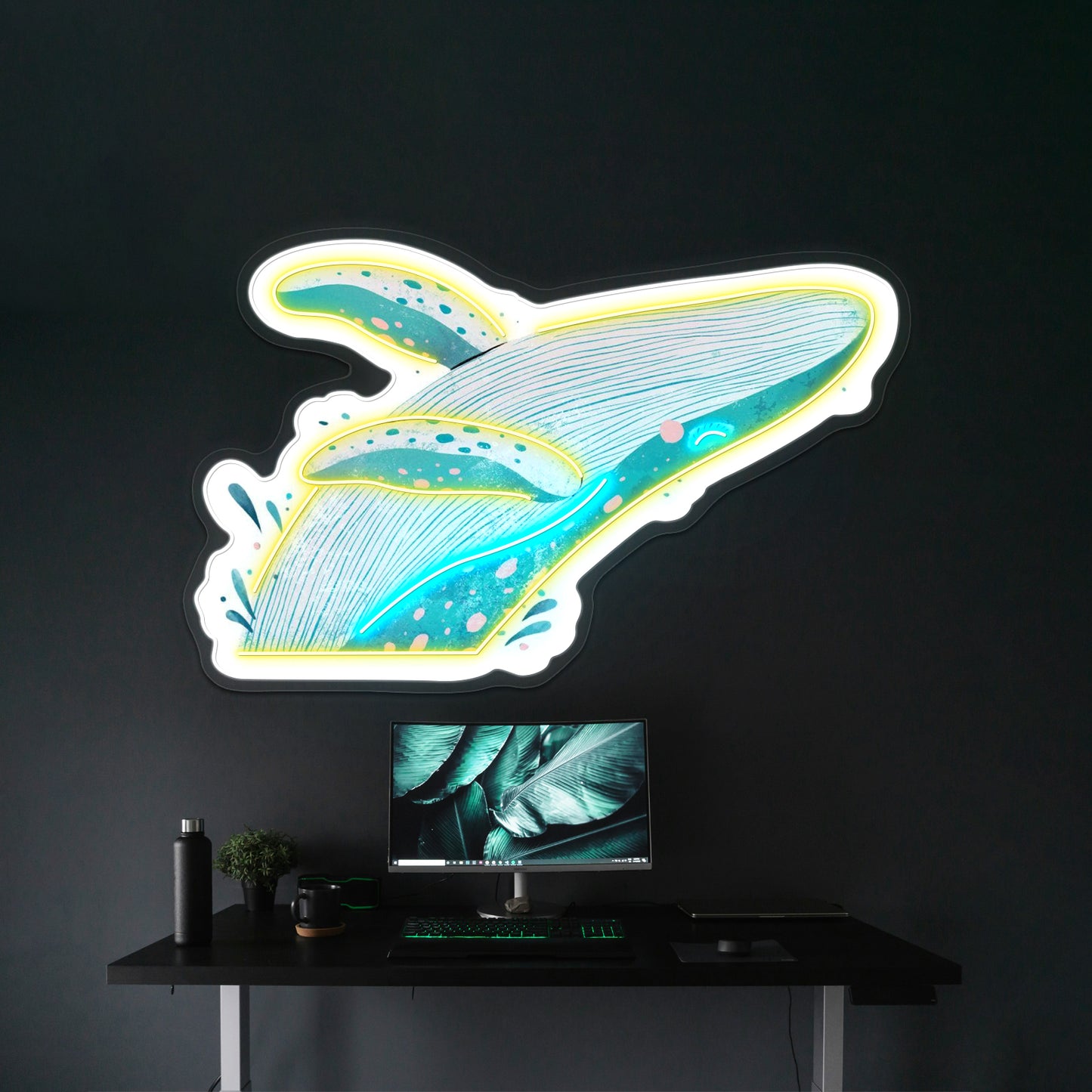 Cute Whale Neon Signs For Custom Neon Signs