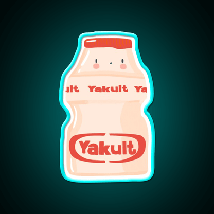 Cute Yogurt Drink Illustration Led Neon Sign Chinese Food Rgb Color - Shineneon