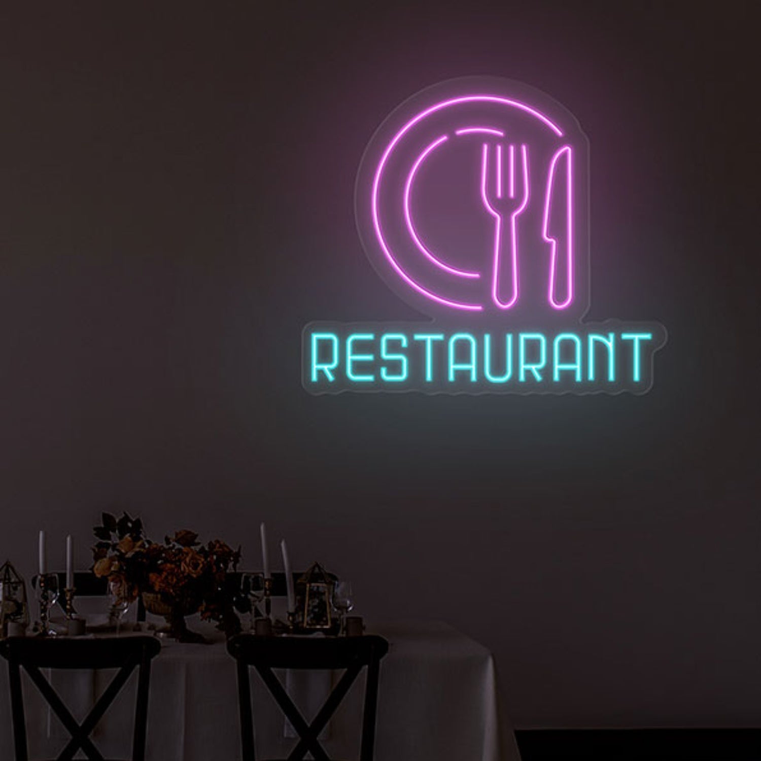 Cutlery Dish Restaurant Neon Sign Wall Art Decor | Shineneon