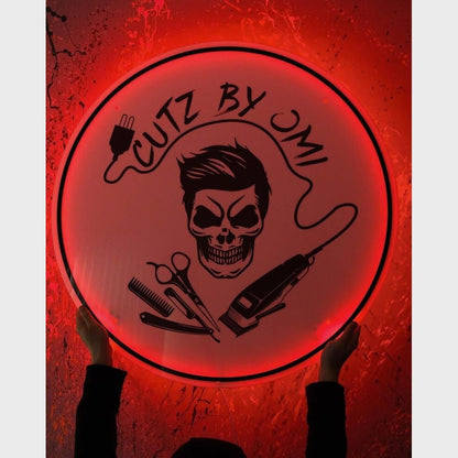 Cutz By Omi Acrylic Business Logo Sign - Shineneon