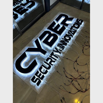 Cyber Security Innovations 3D Backlit Channel Letters Led Light Sign - Shineneon