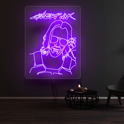 Cyberpunk 2077 Keanu Reeves Led Neon Sign - Shineneon