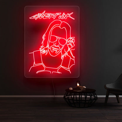 Cyberpunk 2077 Keanu Reeves Led Neon Sign - Shineneon