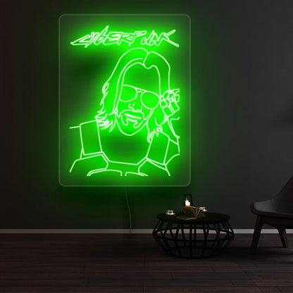 Cyberpunk 2077 Keanu Reeves Led Neon Sign - Shineneon