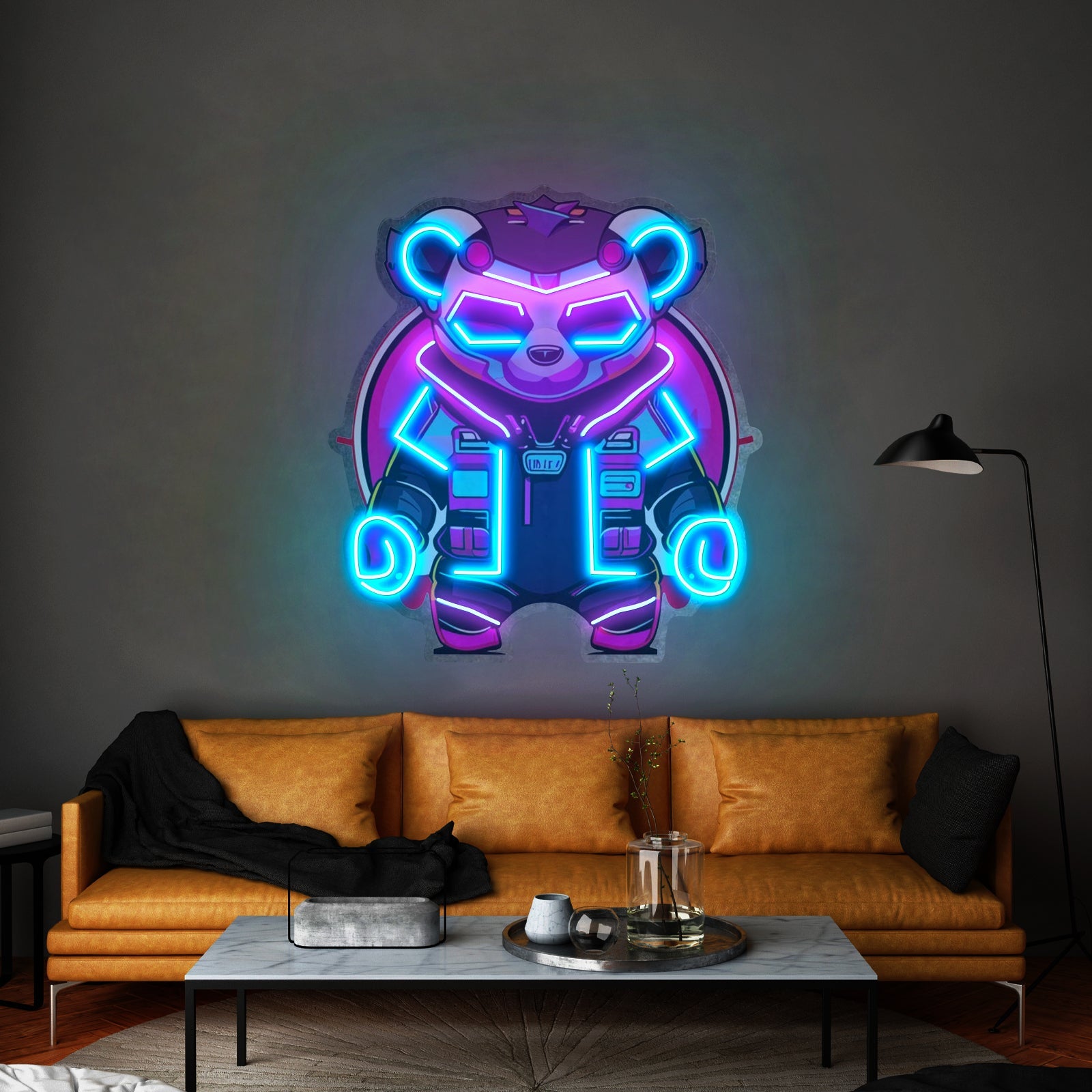 Cyberpunk Panda Led Neon Sign Light Custom Led Signs - Shineneon