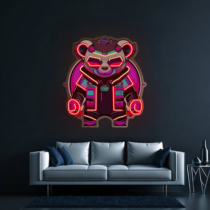 Cyberpunk Panda Led Neon Sign Light Custom Led Signs - Shineneon