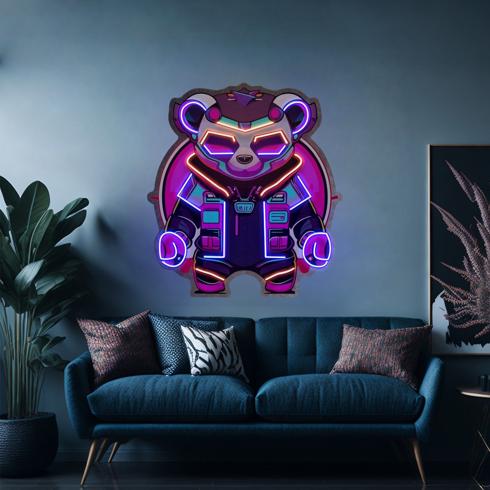 Cyberpunk Panda Led Neon Sign Light Custom Led Signs - Shineneon