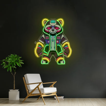 Cyborg Panda Led Neon Sign Light Custom Led Signs