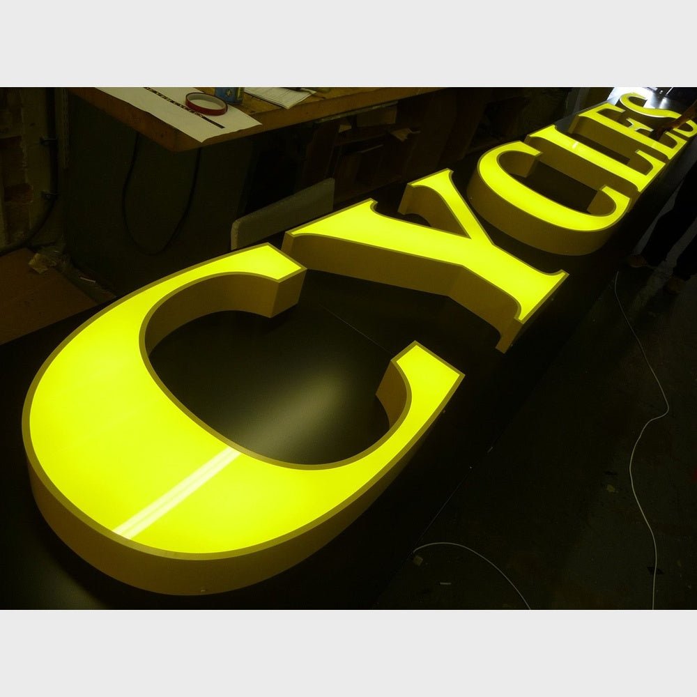 Cycle 3D Frontlit Channel Letters Led Light Sign - Shineneon