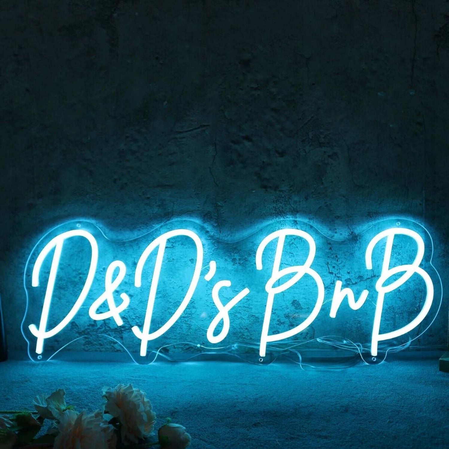 D And Ds Bnb Blue Led Neon Sign - Shineneon