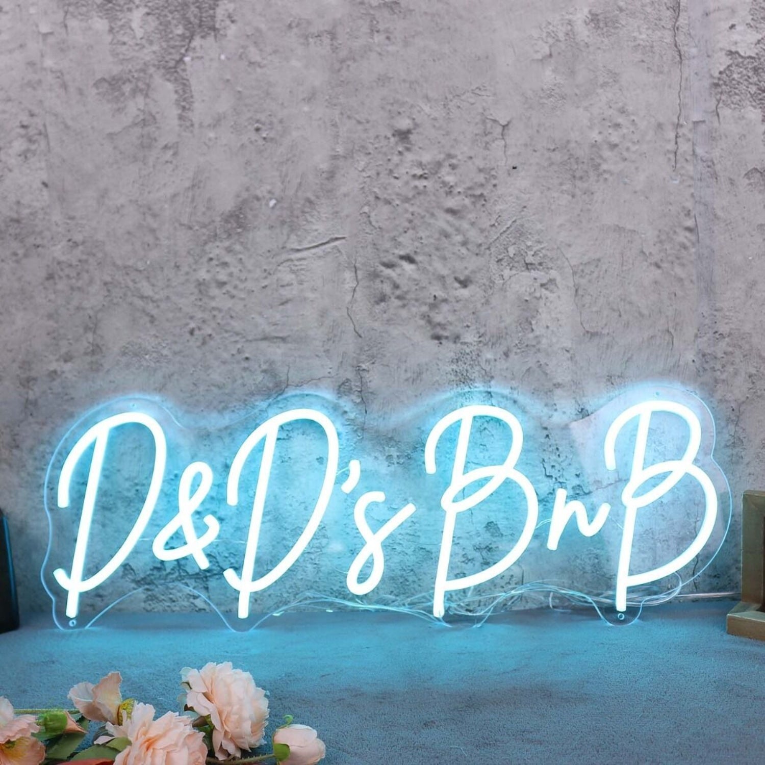 D And Ds Bnb Blue Led Neon Sign - Shineneon