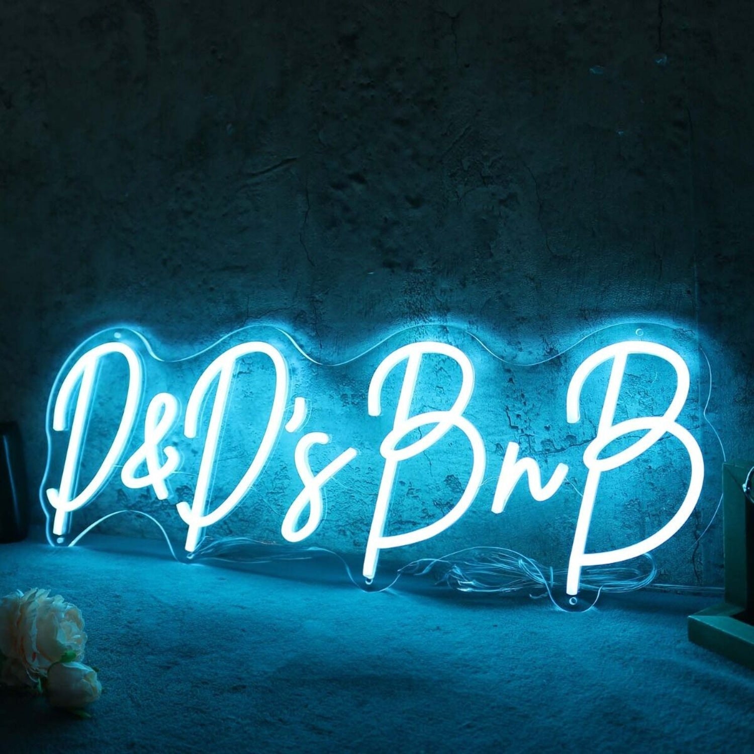 D And Ds Bnb Blue Led Neon Sign - Shineneon