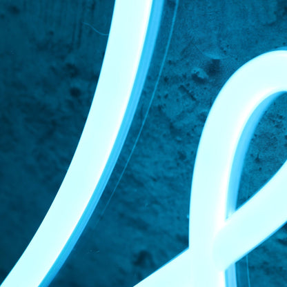 D And Ds Bnb Blue Led Neon Sign - Shineneon