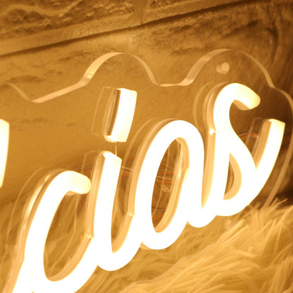 D Delicias Yellow Led Neon Sign - Shineneon