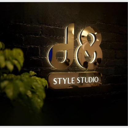 D8 Style Studio 3D Backlit Channel Letters Led Light Sign