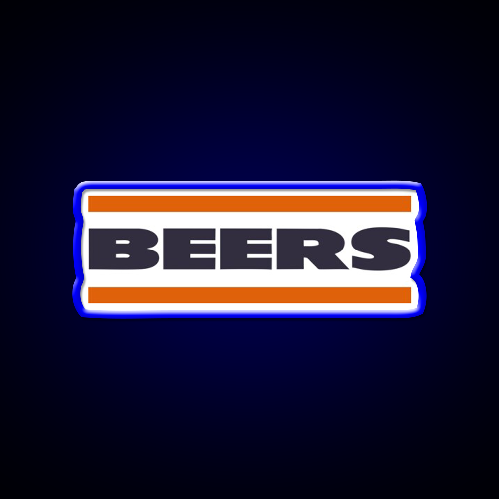 Da Beers Chicago Bears Beer Bar Decor Led Neon Sign Rgb Color - LED neon sign view 5