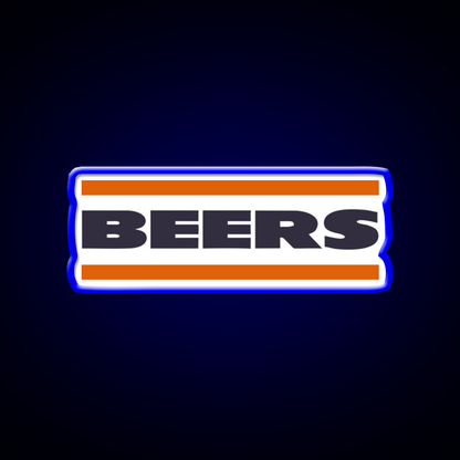 Da Beers Chicago Bears Beer Bar Decor Led Neon Sign Rgb Color - LED neon sign view 5