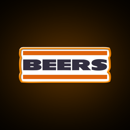 Da Beers Chicago Bears Beer Bar Decor Led Neon Sign Rgb Color - LED neon sign view 6