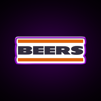 Da Beers Chicago Bears Beer Bar Decor Led Neon Sign Rgb Color - LED neon sign view 9