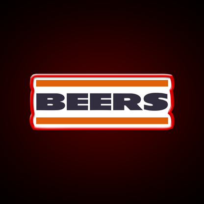 Da Beers Chicago Bears Beer Bar Decor Led Neon Sign Rgb Color - LED neon sign view 10