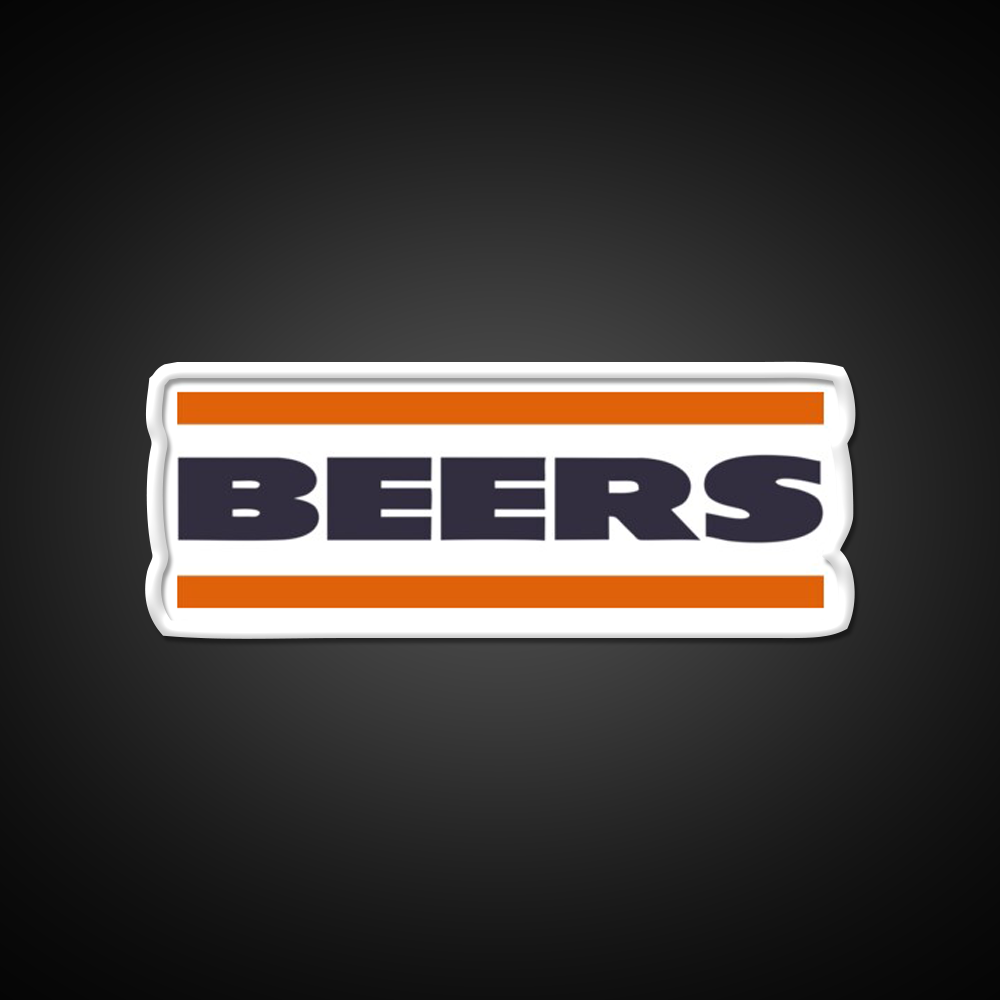 Da Beers Chicago Bears Beer Bar Decor Led Neon Sign Rgb Color - LED neon sign view 11