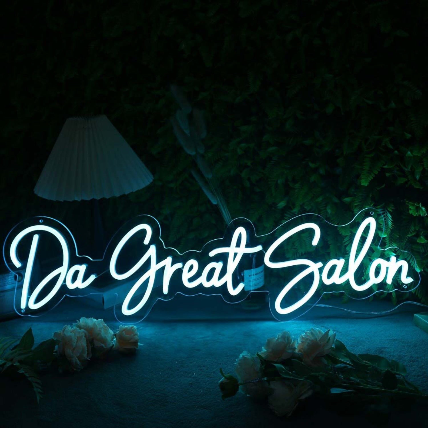 Da Great Salon Blue Led Neon Sign | Shineneon