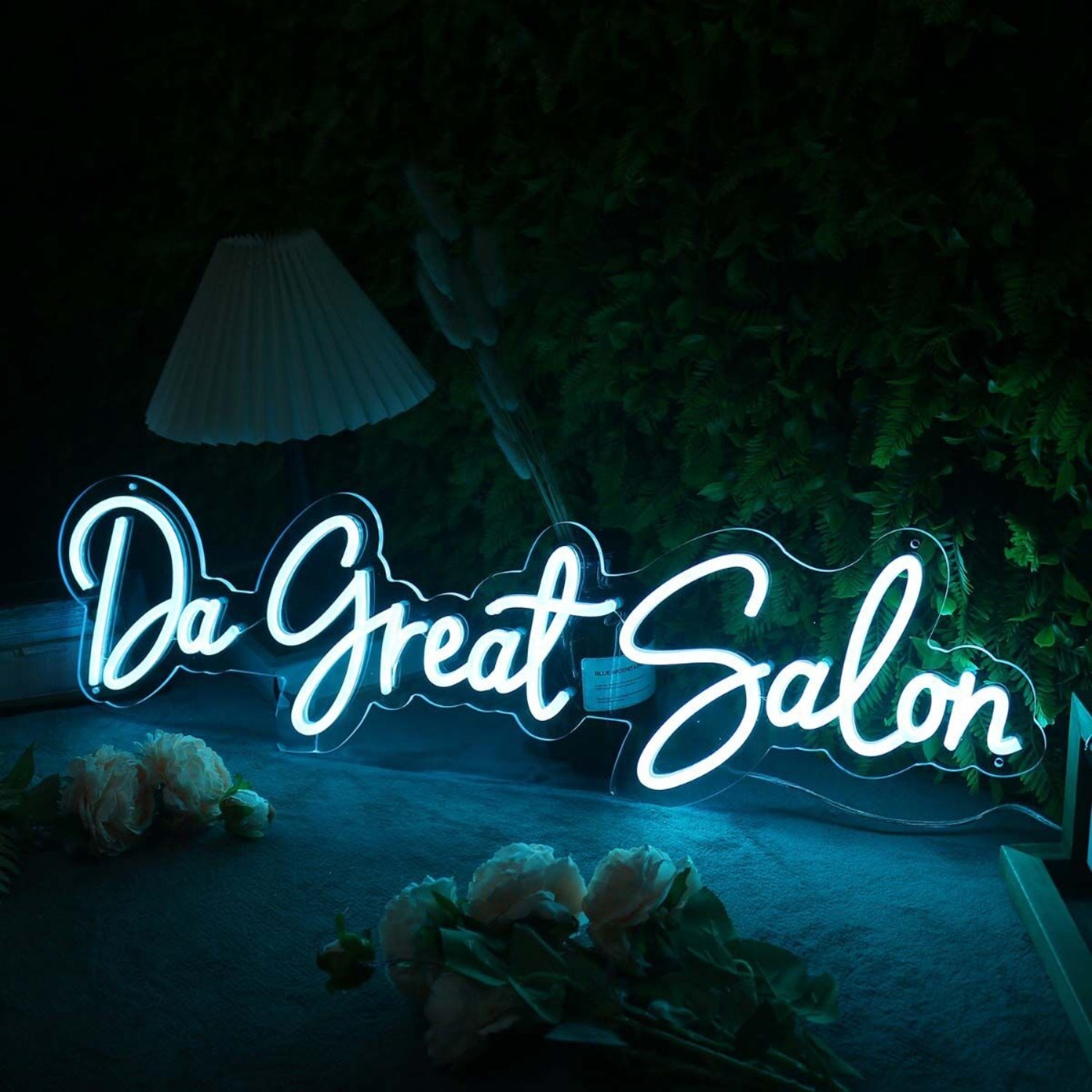 Da Great Salon Blue Led Neon Sign | Shineneon