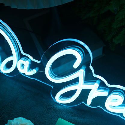 Da Great Salon Blue Led Neon Sign | Shineneon