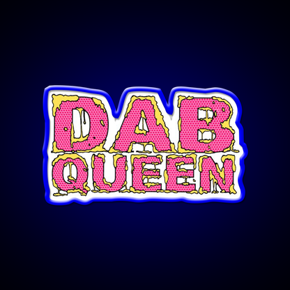Dab Queen Hemp Inspired Green Leaf Led Neon Sign Rgb Color - LED neon sign view 5