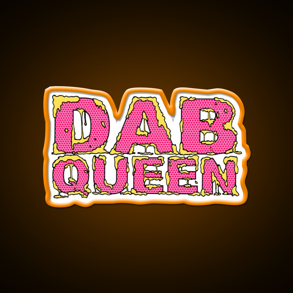 Dab Queen Hemp Inspired Green Leaf Led Neon Sign Rgb Color - LED neon sign view 6