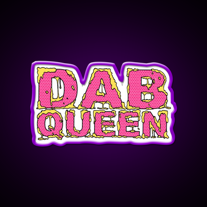 Dab Queen Hemp Inspired Green Leaf Led Neon Sign Rgb Color - LED neon sign view 9