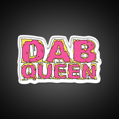 Dab Queen Hemp Inspired Green Leaf Led Neon Sign Rgb Color - LED neon sign view 11