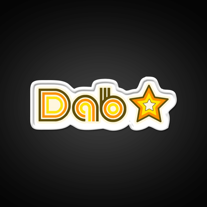 Dab Star Hemp Inspired Green Leaf Led Neon Sign Rgb Color - Shineneon