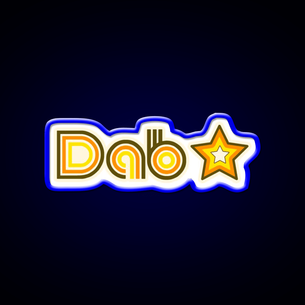Dab Star Hemp Inspired Green Leaf Led Neon Sign Rgb Color - Shineneon